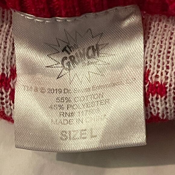 The Grinch Who Stole Christmas NAUGHTY Ugly Christmas Sweater Size Large - Picture 3 of 4